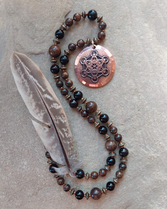 Metatron Anhänger Edelsteinkette Heilsteinschmuck