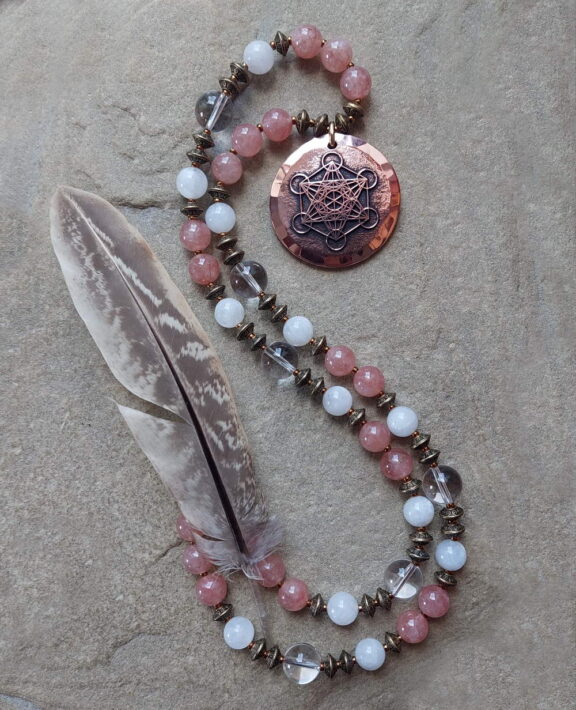 Metatron Anhänger Edelsteinkette Heilsteinschmuck