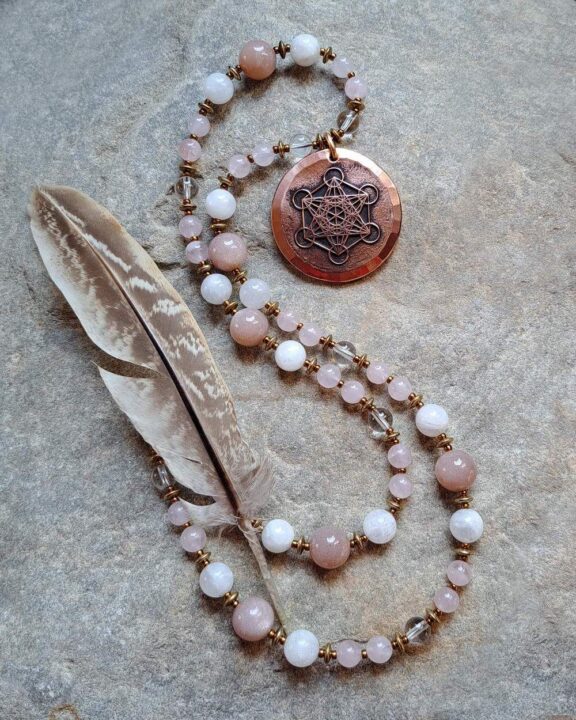 Metatron Anhänger Edelsteinkette Heilsteinschmuck