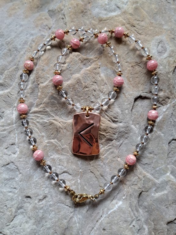 Rune Kenaz Anhänger Edelsteinkette Heilsteinschmuck