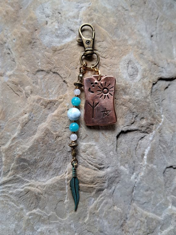 ✨Rune Algiz✨ Anhänger Edelsteinkette Heilsteinschmuck