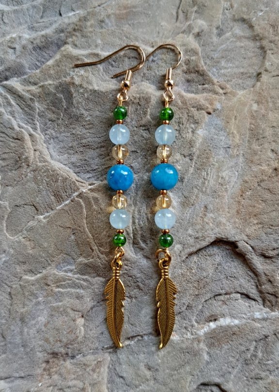 Ohrringe Anhänger Edelsteinkette Heilsteinschmuck