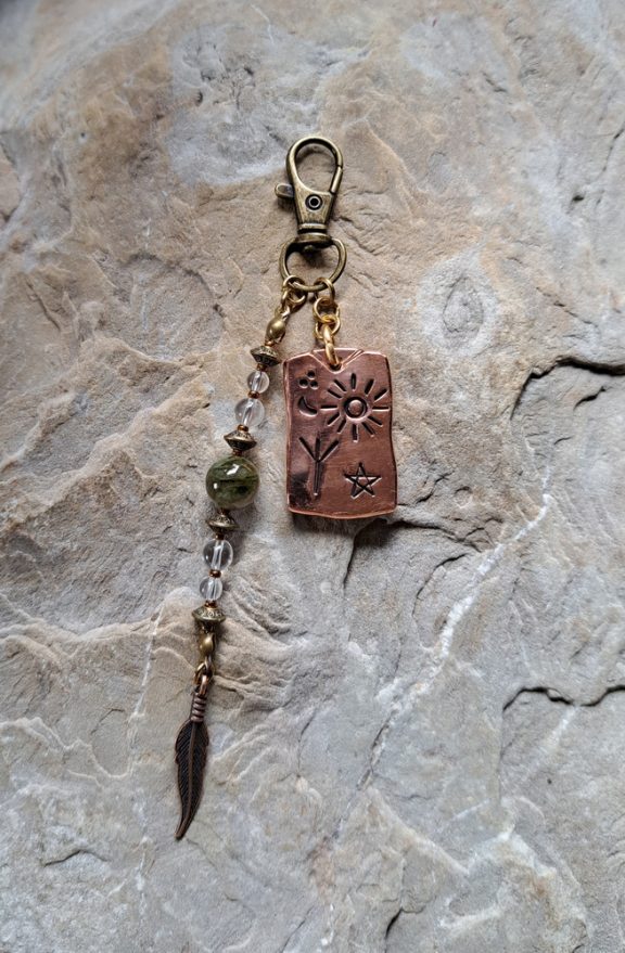 ✨Rune Algiz✨ Anhänger Edelsteinkette Heilsteinschmuck