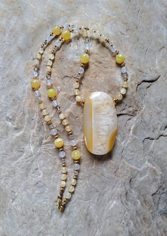 Achat Amulett Anhänger Edelsteinkette Heilsteinschmuck