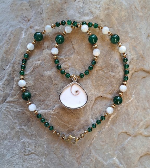 Shiva Auge Amulett Anhänger Edelsteinkette Heilsteinschmuck
