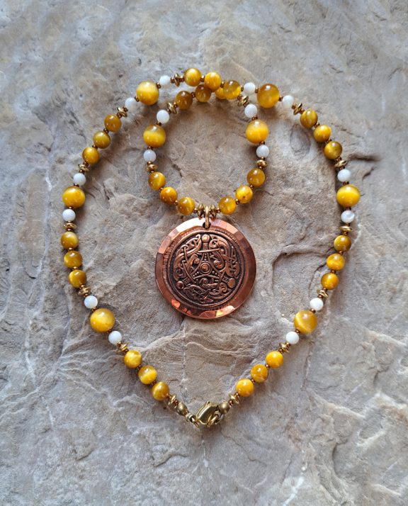 Allverbunden Amulett Anhänger Edelsteinkette Heilsteinschmuck