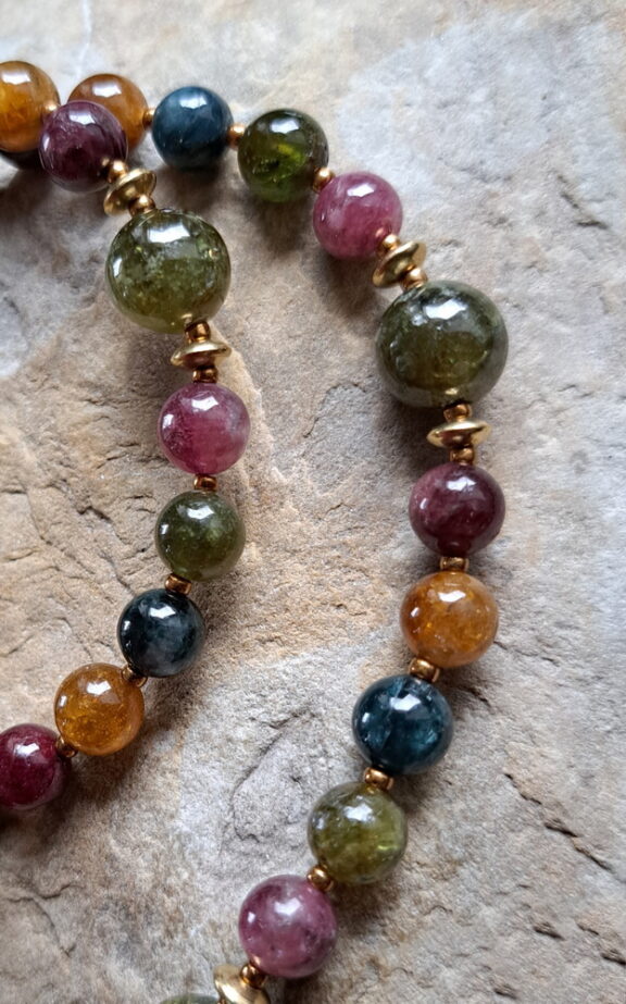 Grossular Amulett Anhänger Edelsteinkette Heilsteinschmuck
