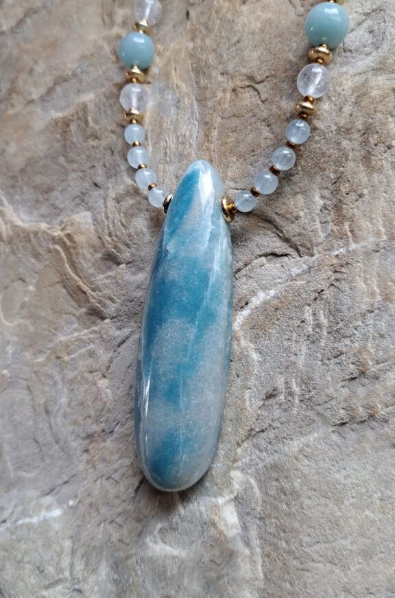 Trolleit Amulett Anhänger Edelsteinkette Heilsteinschmuck