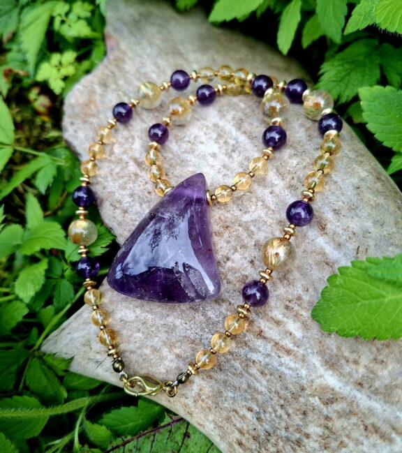 Amethyst Heilstein Kette