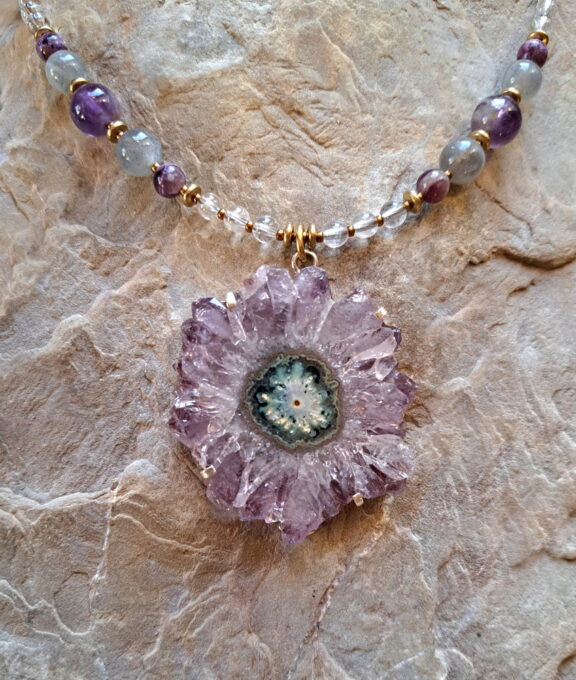 Amethyst Stalaktit Anhänger