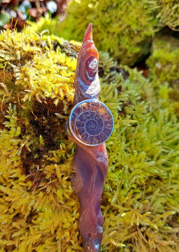 Ammonit Edelstein Ring