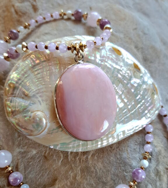 Andenopal Naturtsein Anhänger