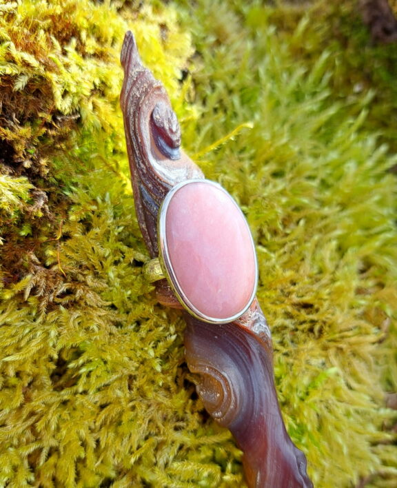 Andenopal Heilstein - Sterlingsilber Ring