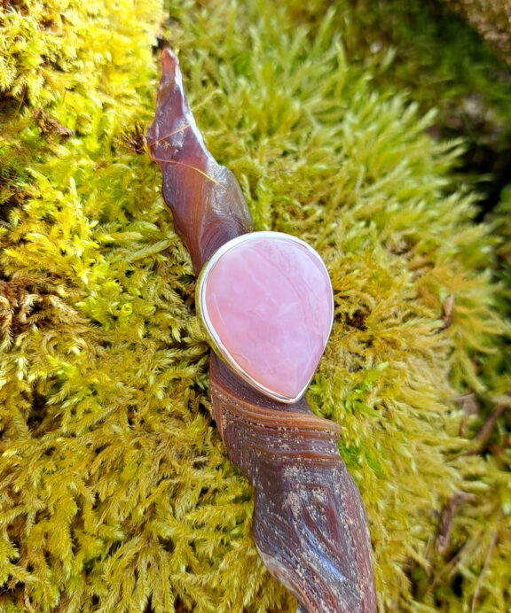 Andenopal Ring in Sterlingsilber gefasst