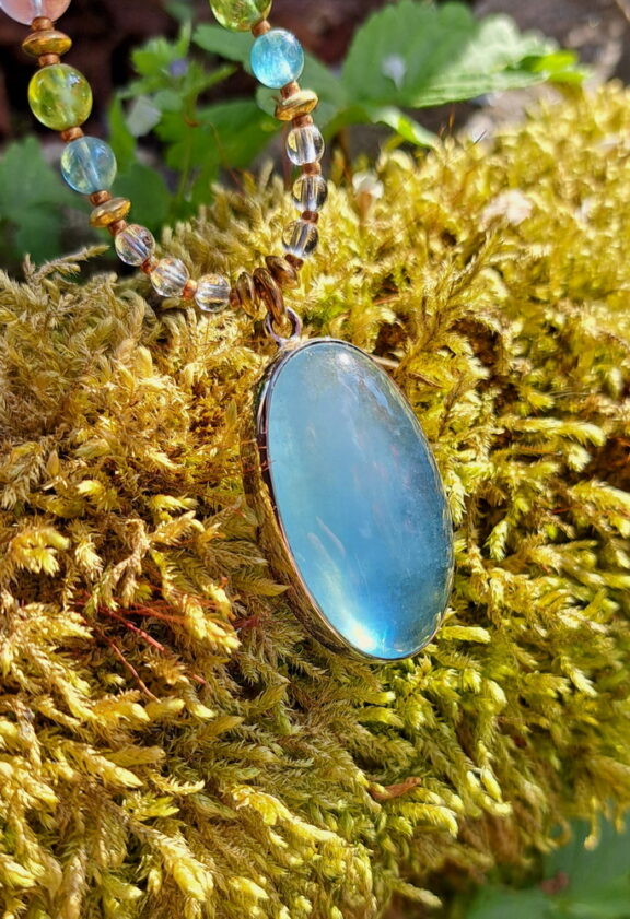Aquamarin Edelstein Anhänger