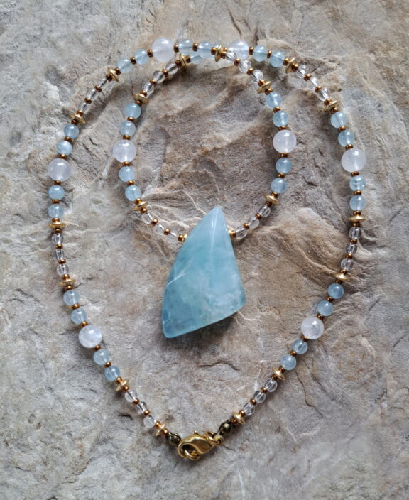 Aquamarin Halskette