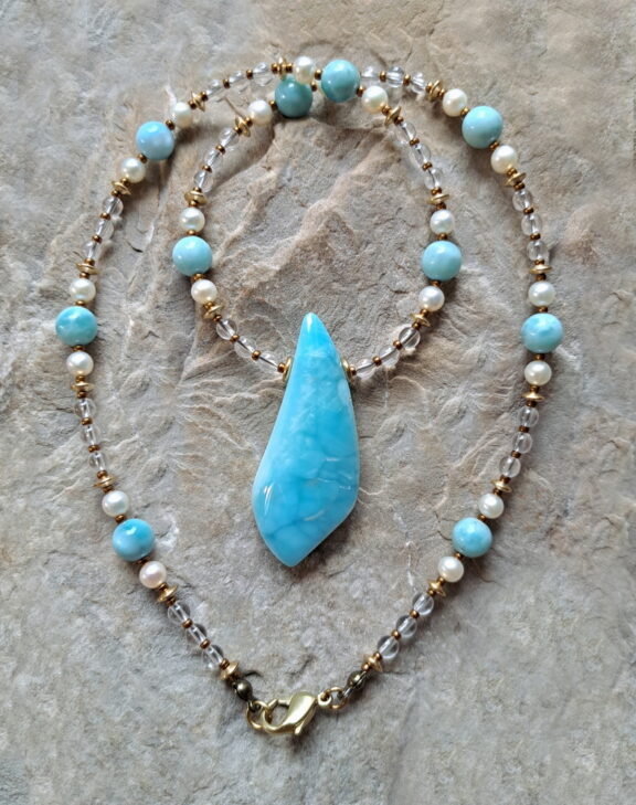 Aragonit Heilstein Kette