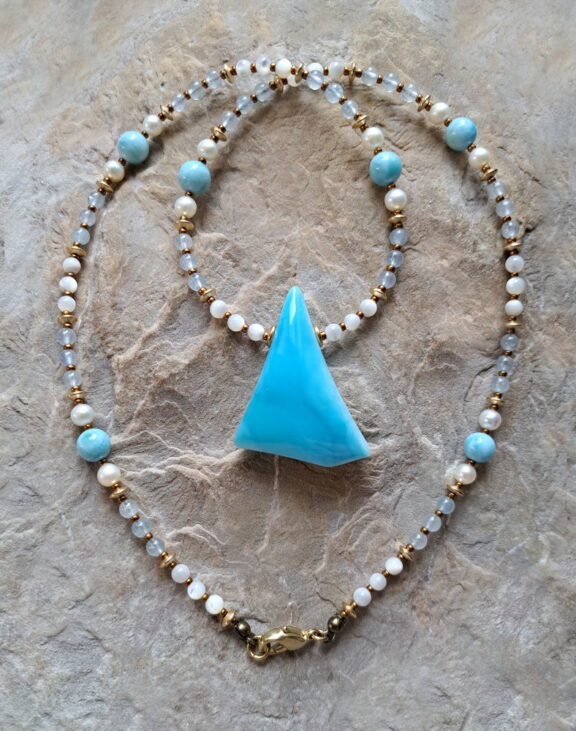 Aragonit Heilstein Kette