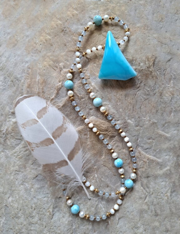 Aragonit Edelstein Kette