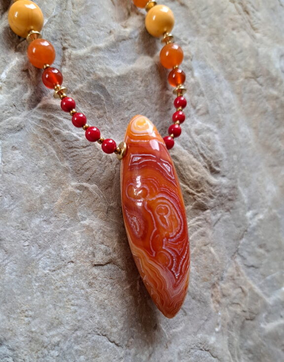 Augenachat Edelstein Schmuck