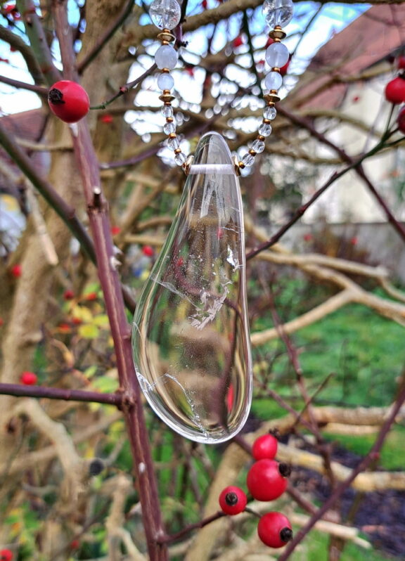 Bergkristall Edelstein Anhänger XL