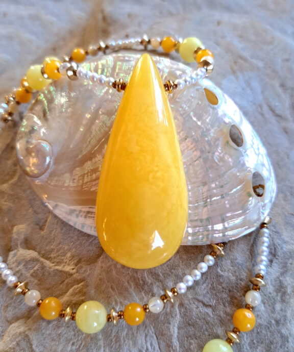 Butterscotch Bernstein Anhänger - Rarität