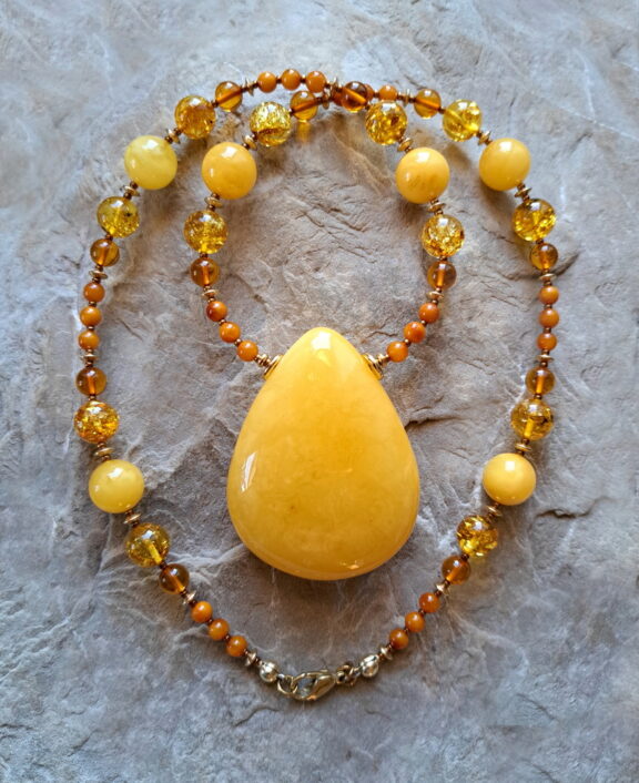 Butterscotch Bernstein Halskette - Rarität