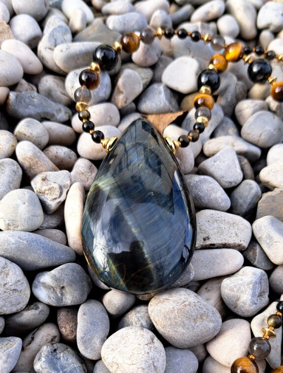 Falkenauge Heilstein Amulett