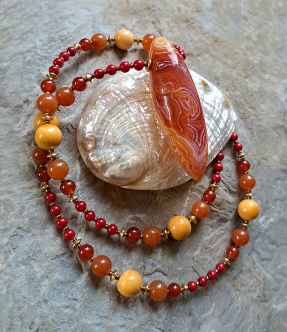 Gobi Achat Heilstein Kette