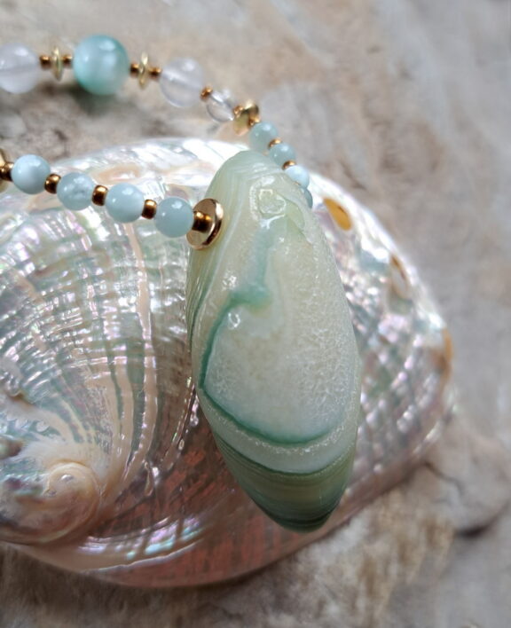 Gobi Achat Heilsteinkette - Naturschmuck - handgemacht