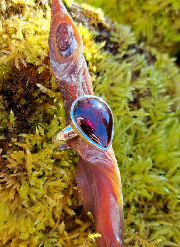 Granat Edelstein Ring