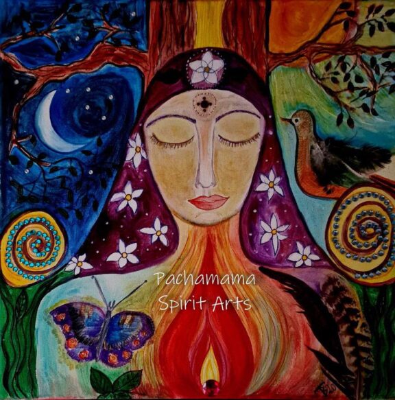 Pachamama Spirit Arts Regenbogenmagie Energiebild