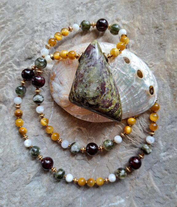 Karpolith Heilsteinkette