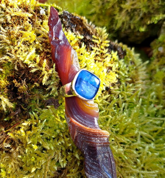 Kyanit - Disthen Heilstein Ring