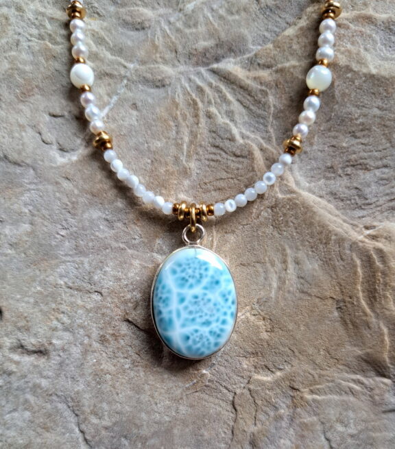 Larimar Amulett