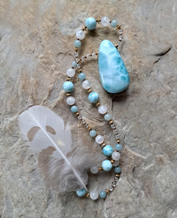 Larimar Edelsteinkette