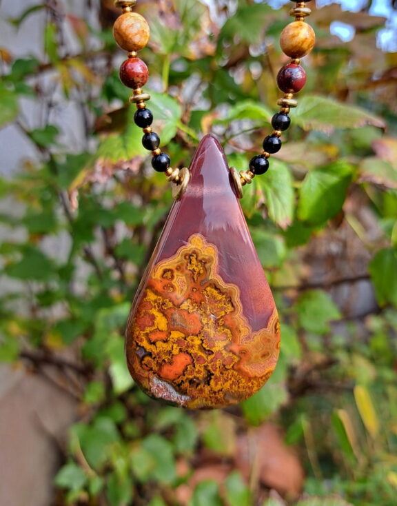 Marokko Achat Anhänger