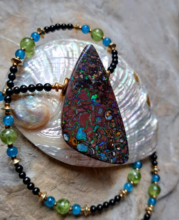 Matrixopal Anhänger - farbenfroh