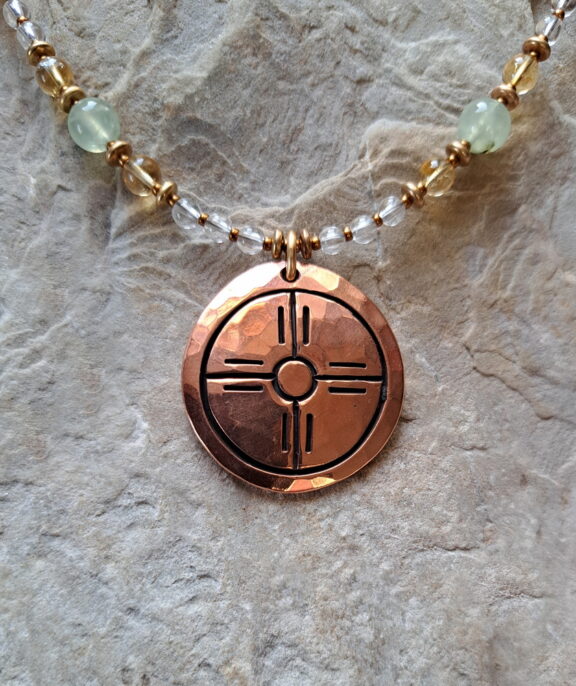 Medizinrad Kupfer Amulett