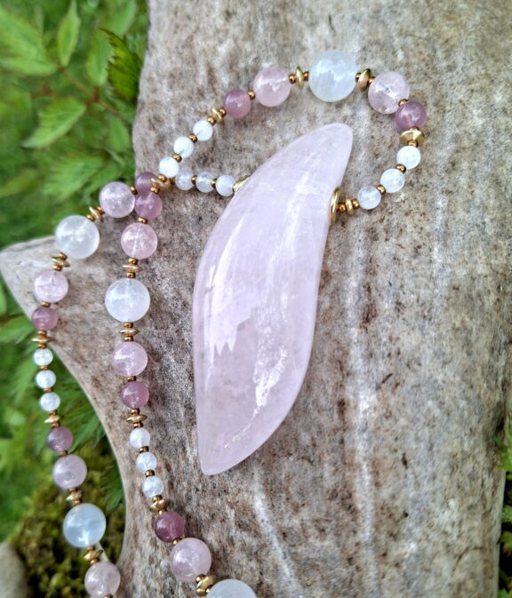 Morganit Heilstein Anhänger