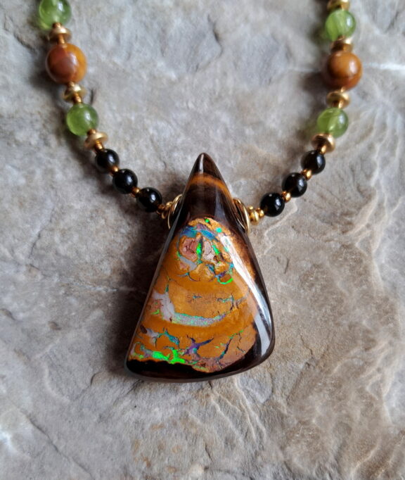 Opal Naturstein Anhänger