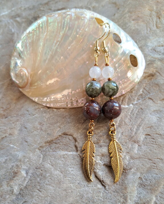 Pietersit Perlenohrringe