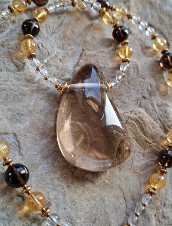 Rauchquarz Kette