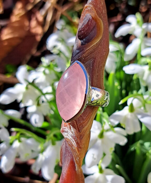 Rosenquarz Ring