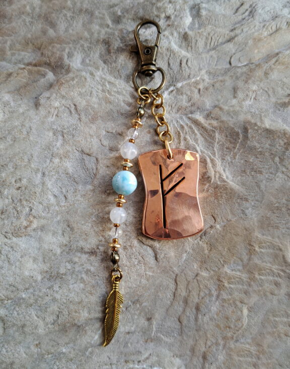 Rune Fehu Kupferamulett