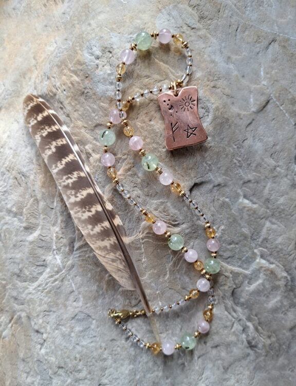 Rune Fehu Talisman Kette - handgemacht