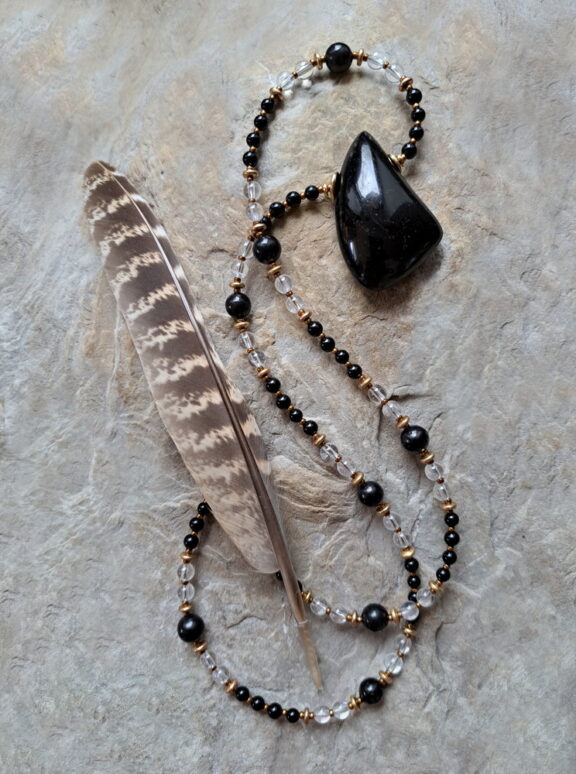 Schörl Heilstein Kette