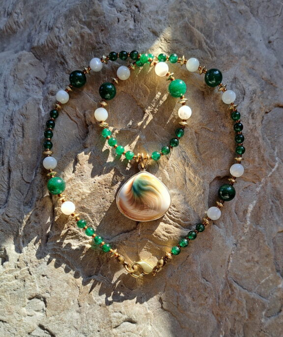 Shiva Auge Amulett Anhänger Edelsteinkette Heilsteinschmuck