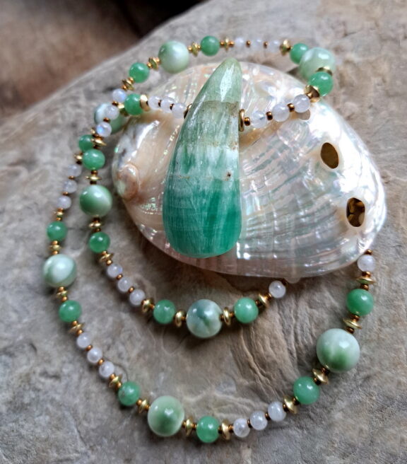 Smithsonit Edelstein Halskette