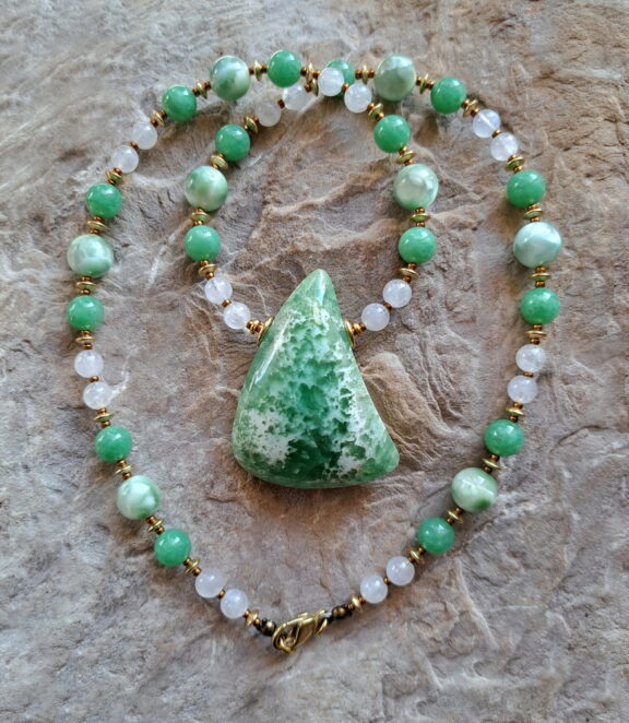 Smithonit Naturstein Haslkette